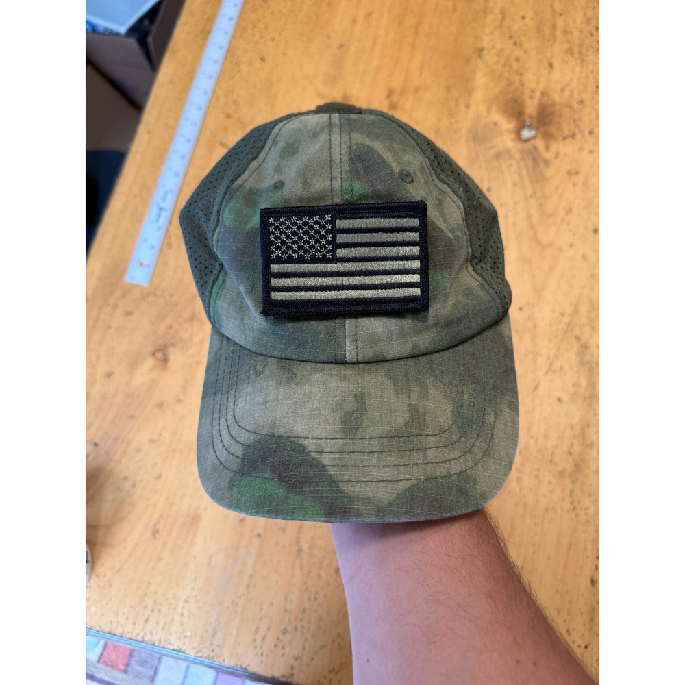 Condor Tactical Mesh Cap OSFM Green Camo American Flag Dont Tread On Me Hat